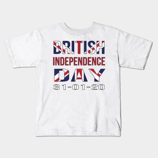 British Independence Day Brexit January 2020 Kids T-Shirt